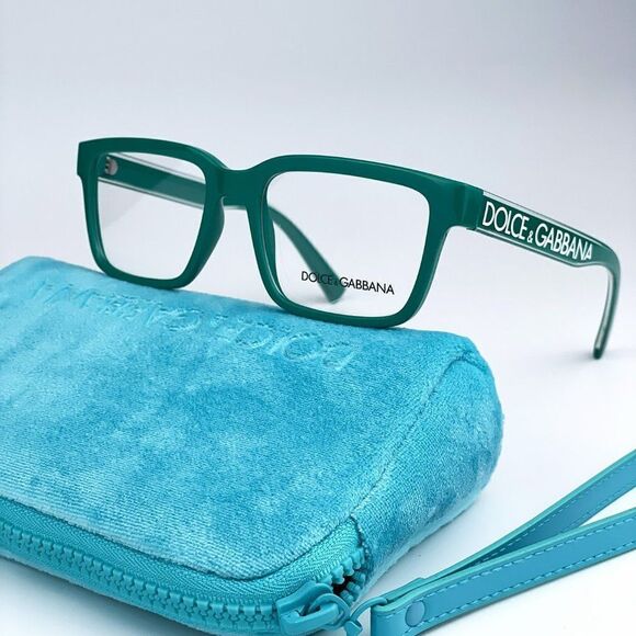 NEW D&G DG5102 3311 Crystal Green Rectangle Unisex Eyeglasses - Picture 2 of 13